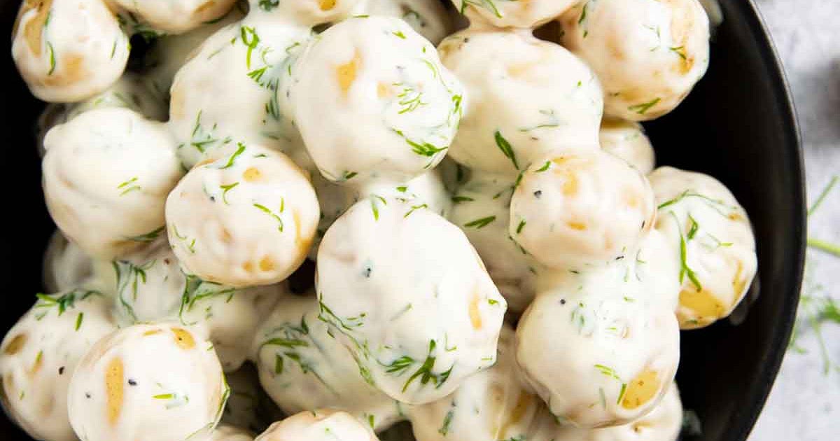 Swedish Dill Potatoes Recipe (+ Creamy Dill Sauce) | Samsung Food App