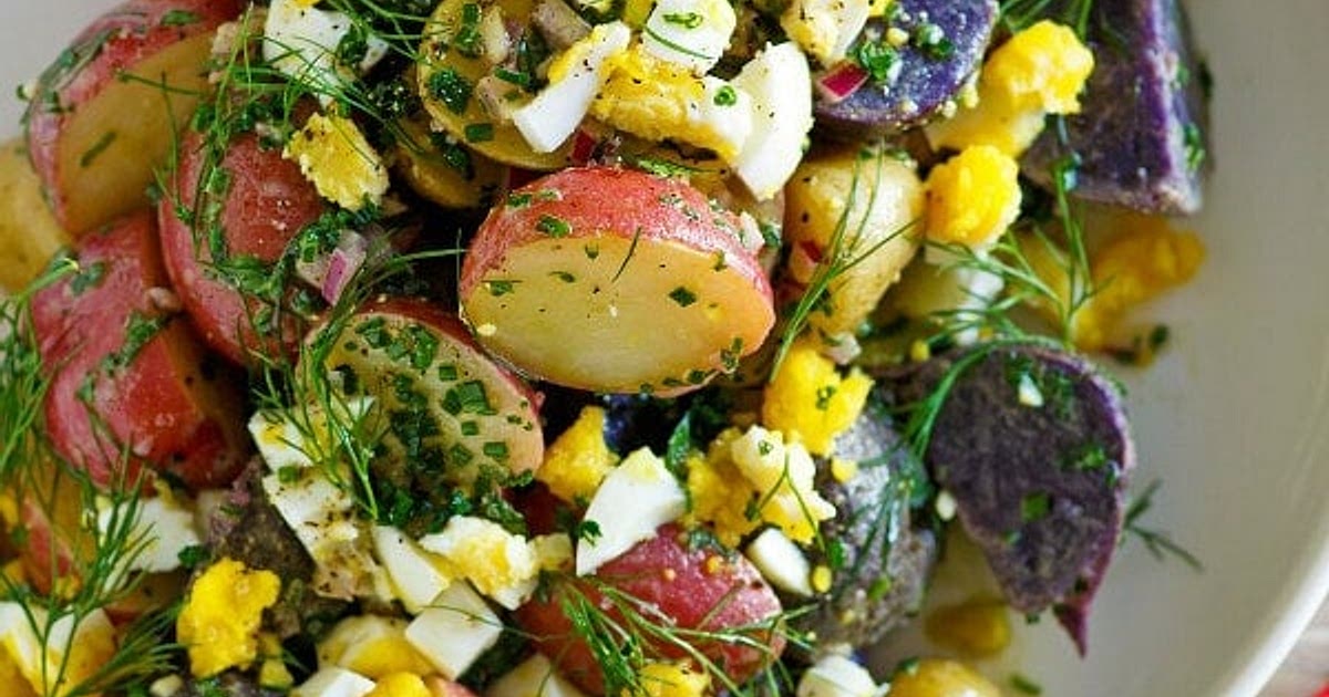 Red, White and Blue Potato Salad Recipe | Samsung Food App