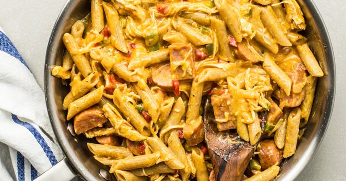 Skinny Cajun Chicken Pasta Recipe | Samsung Food App