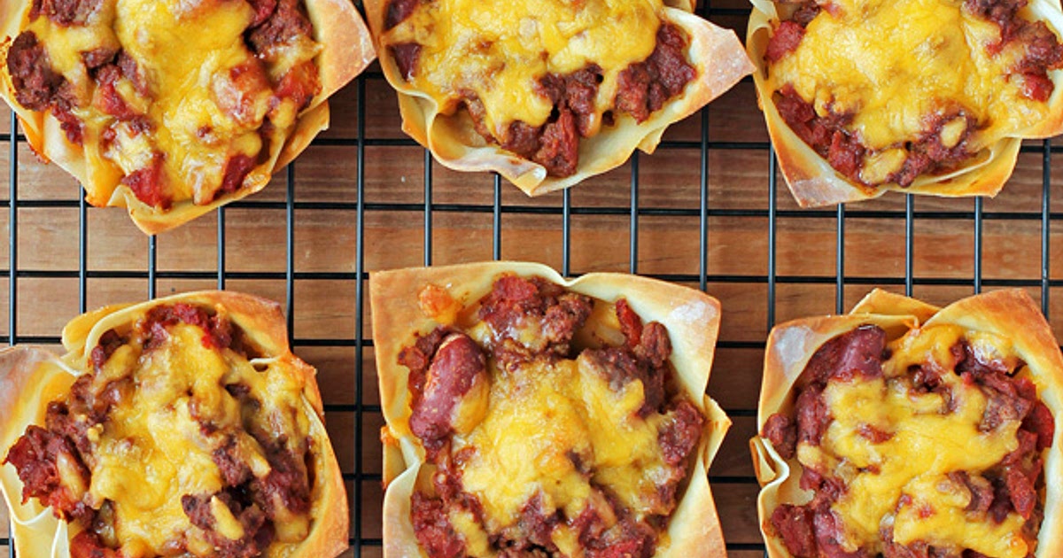 Chili Wonton Cups Recipe | Samsung Food App