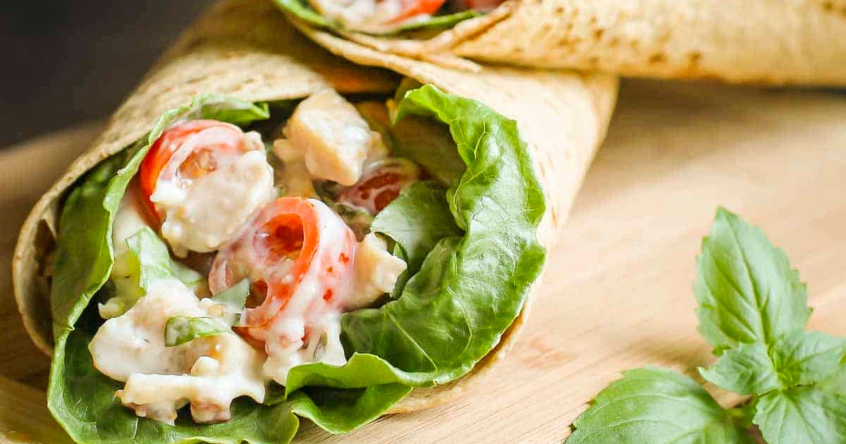 Blue Cheese Chicken Wraps With Bacon Recipe | Samsung Food App