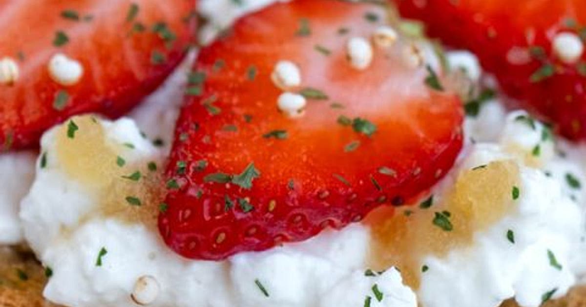 Whipped Cottage Cheese Toast With Honey Recipe | Samsung Food App