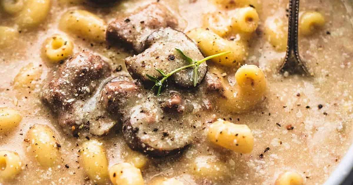 Instant Pot or Slow Cooker Beef Stroganoff Soup Recipe | Samsung Food App