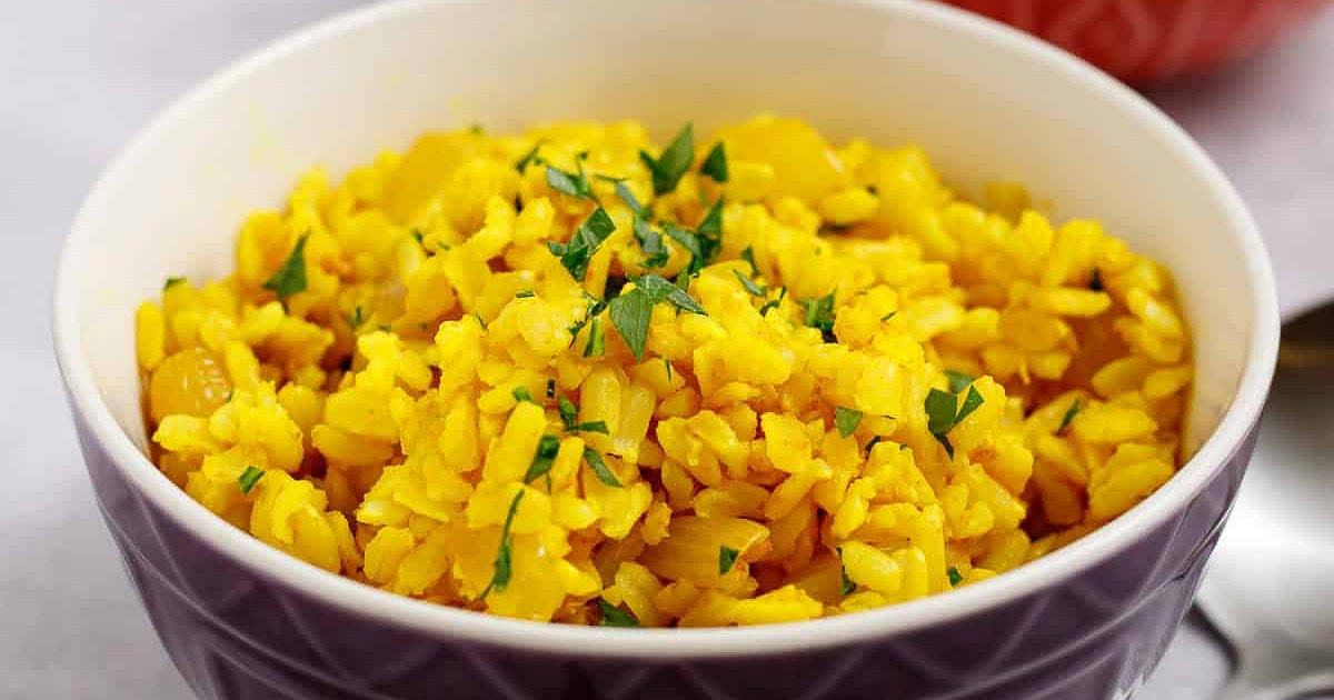 Mediterranean Yellow Rice With Brown Basmati Recipe | Samsung Food App