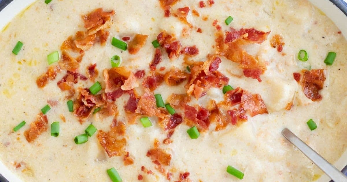 Crock Pot Loaded Potato Soup Recipe | Samsung Food App