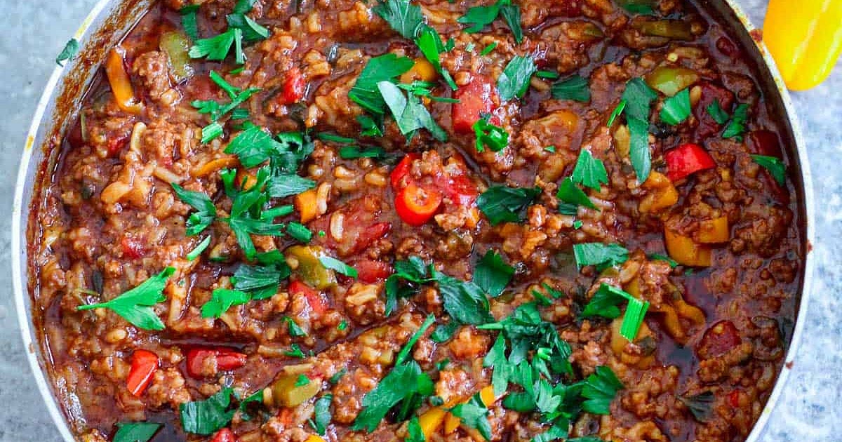 Unstuffed Peppers with Ground Beef Recipe | Samsung Food App