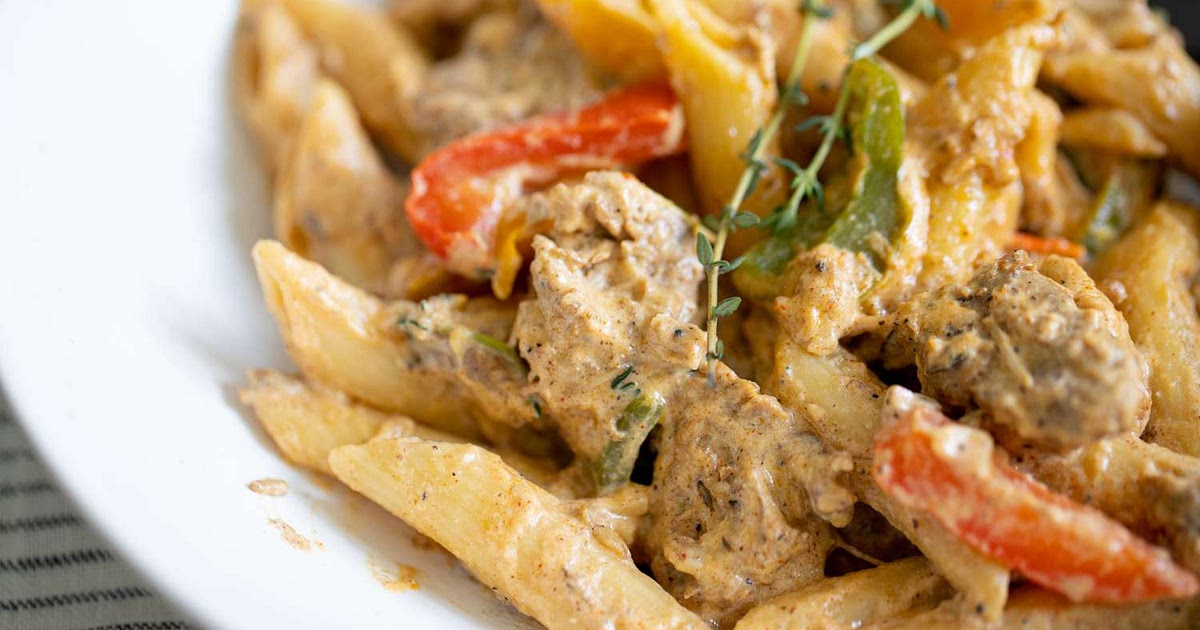Rasta Pasta with Jerk Chicken Recipe | Samsung Food App