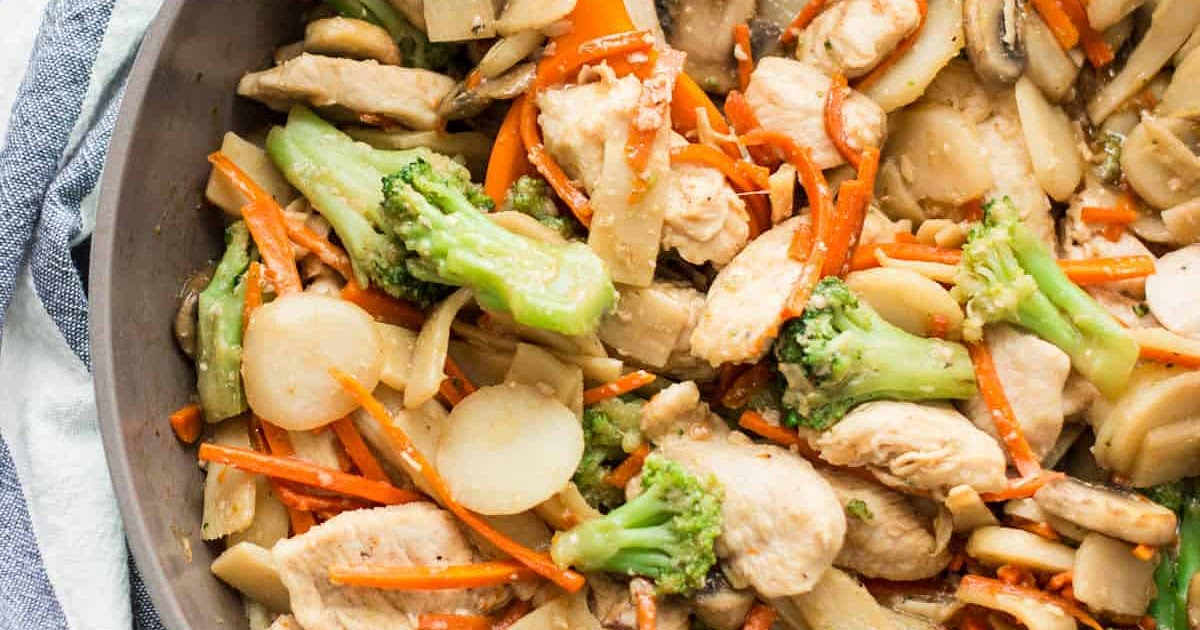 Low-Sodium Moo Goo Gai Pan Recipe | Samsung Food App