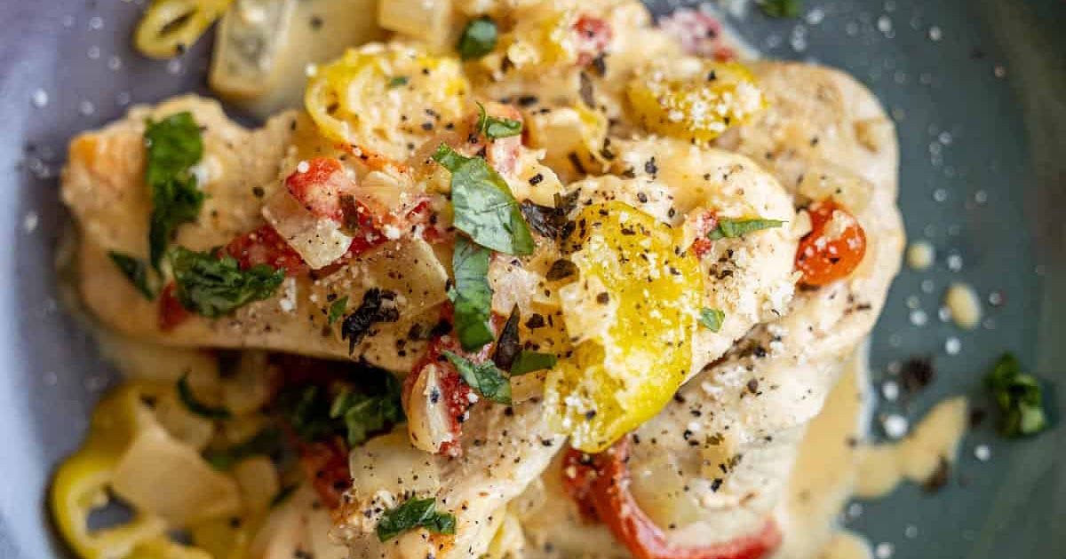 Creamy Pepperoncini Chicken Skillet Recipe | Samsung Food App