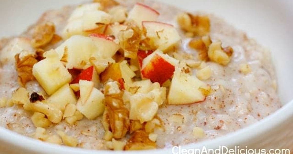 Clean Eating Apple Pie Oatmeal Recipe | Samsung Food App
