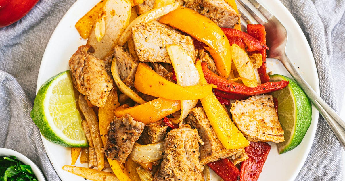 Air Fryer Pork Tenderloin Fajitas Recipe | Samsung Food App