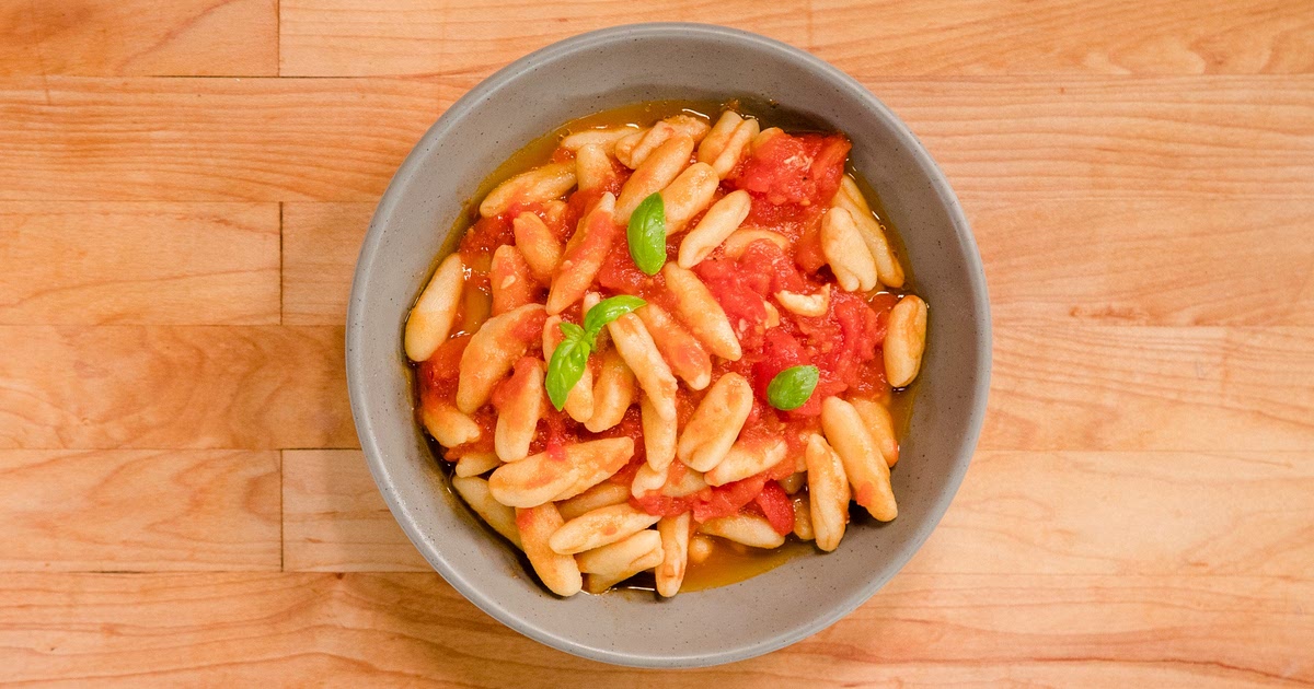 Homemade Cavatelli Pomodoro Recipe | Samsung Food App