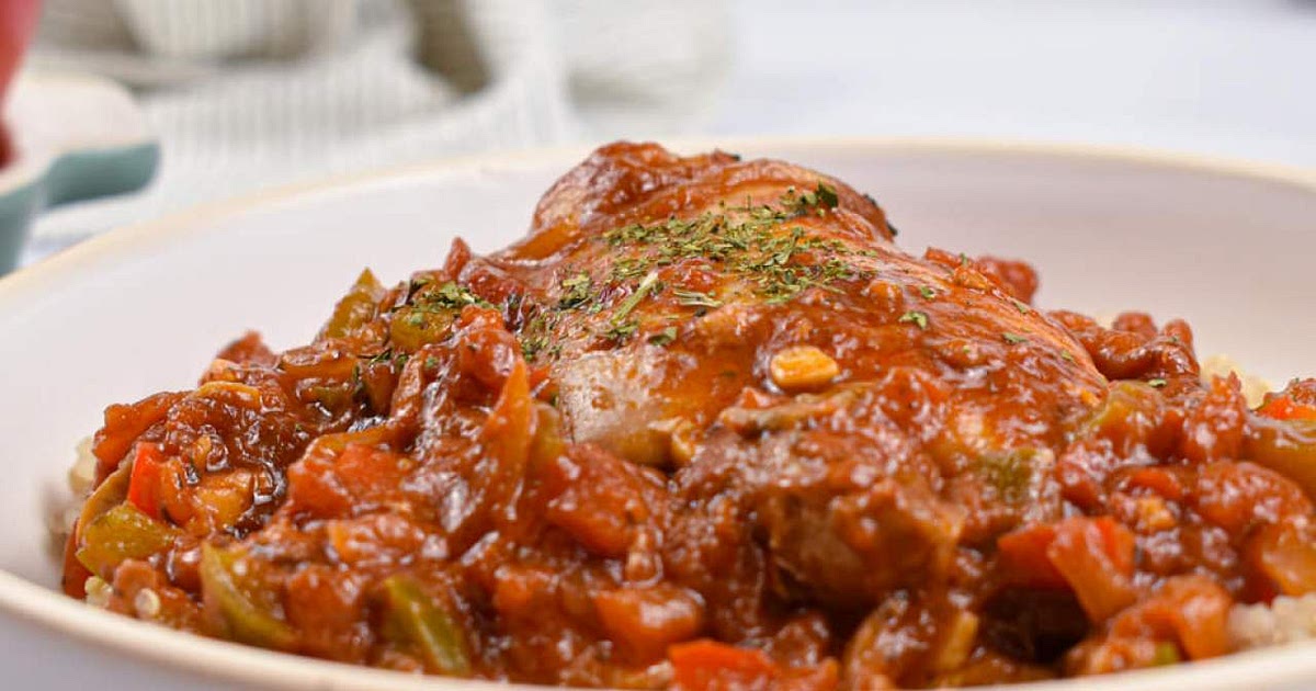 Slow Cooker Chicken Cacciatore Recipe | Samsung Food App