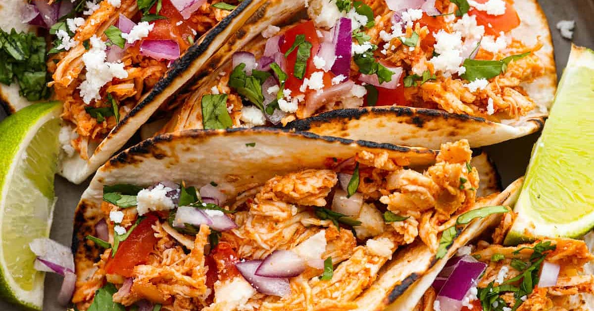 Shredded Chicken Tacos- 4 Ways Recipe | Samsung Food App