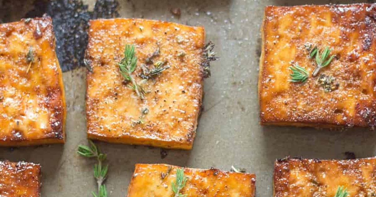 Savory Lemon & Herb Baked Tofu Recipe | Samsung Food App