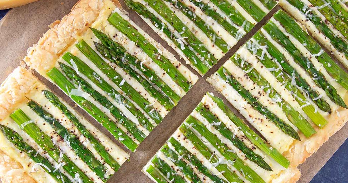 Asparagus Ricotta Lemon Tart Recipe | Samsung Food App