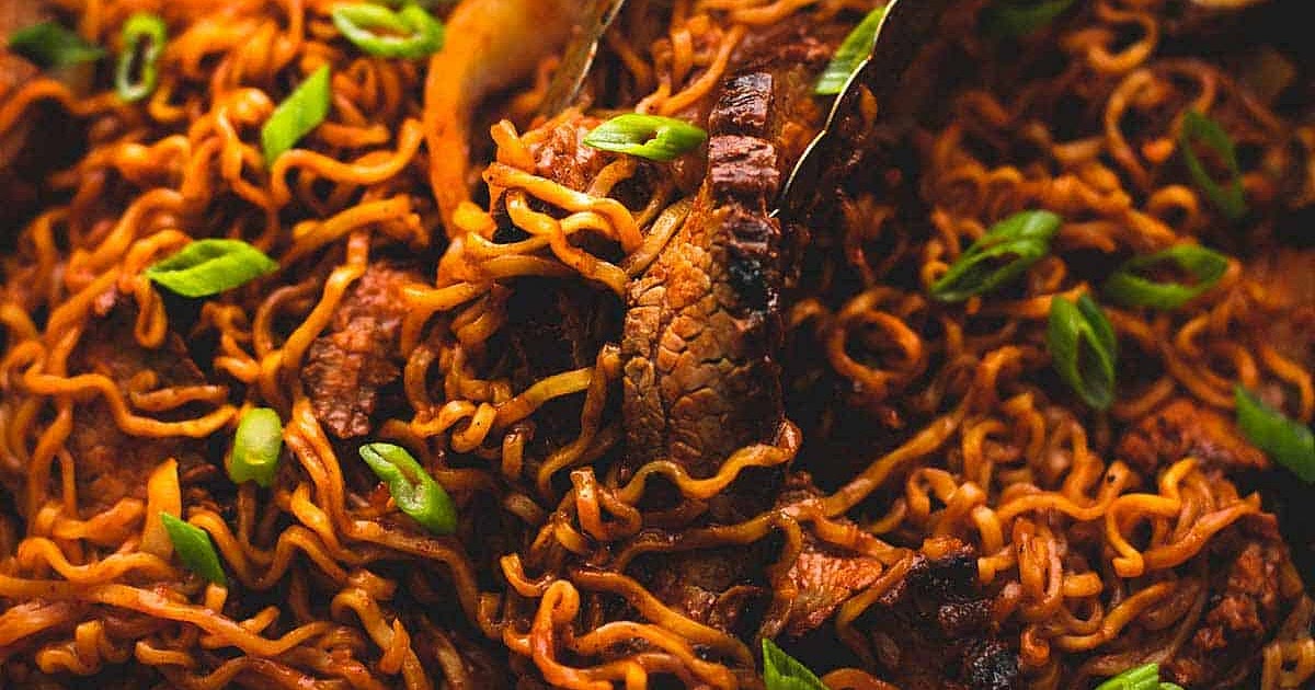 Spicy Korean Beef Noodles Recipe | Samsung Food App