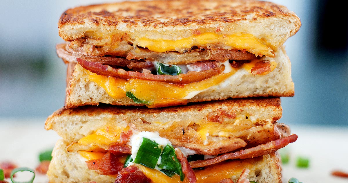 Baked Potato Grilled Cheese Recipe | Samsung Food App