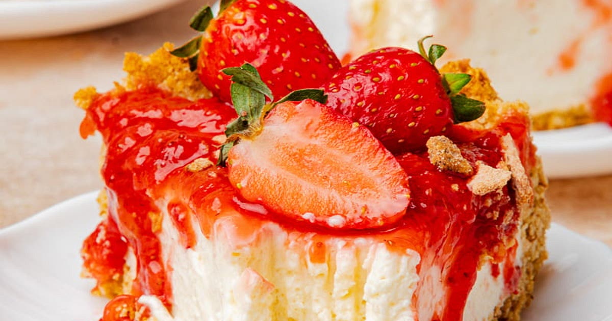 No Bake Strawberry Cheesecake Recipe | Samsung Food App