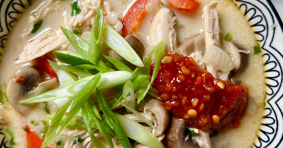 Coconut Chicken Noodle Soup Recipe | Samsung Food App