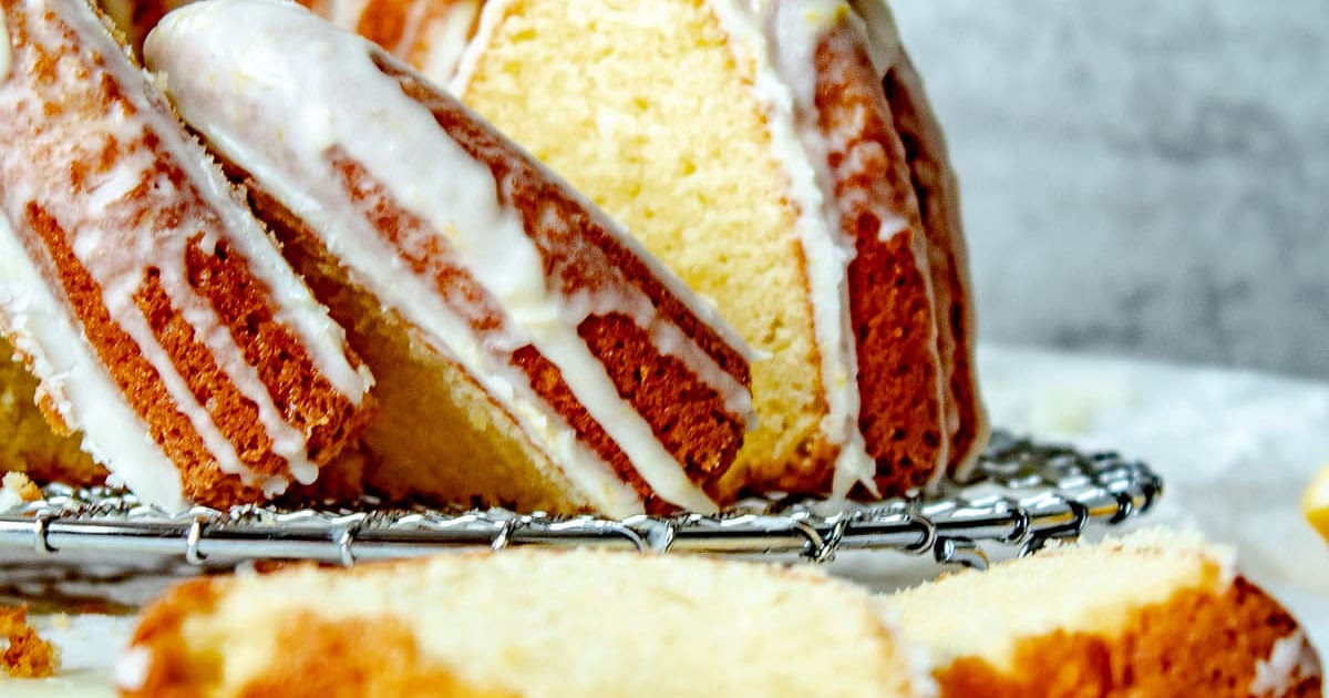 Lemon Sour Cream Pound Cake with Lemon Glaze Recipe | Samsung Food App
