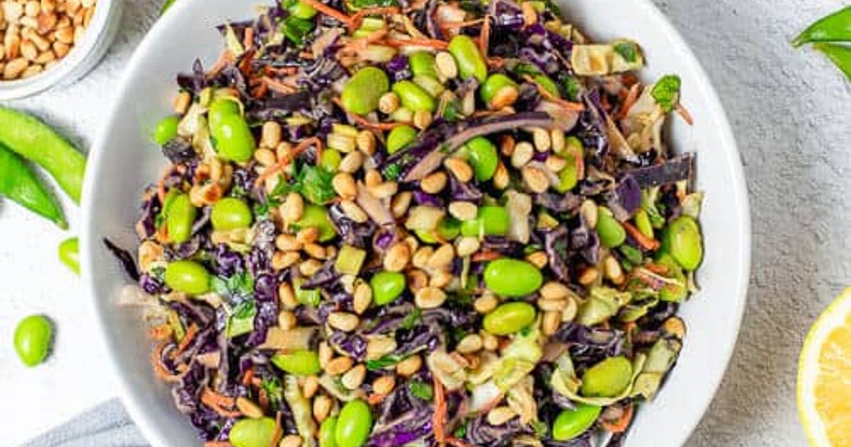 Oriental Coleslaw With Thai Peanut Salad Dressing Recipe | Samsung Food App