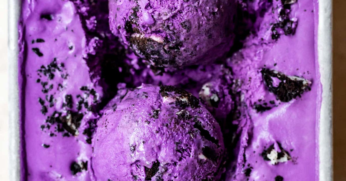 No Churn Ube Oreo Ice Cream Recipe | Samsung Food App