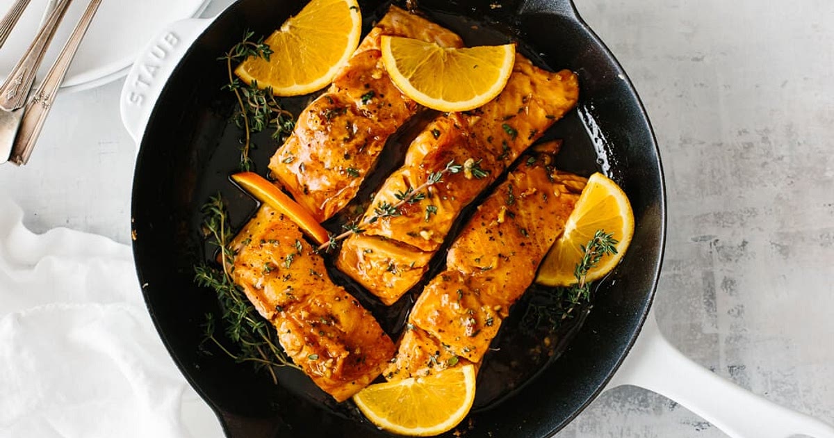 Orange Glazed Salmon Recipe | Samsung Food App