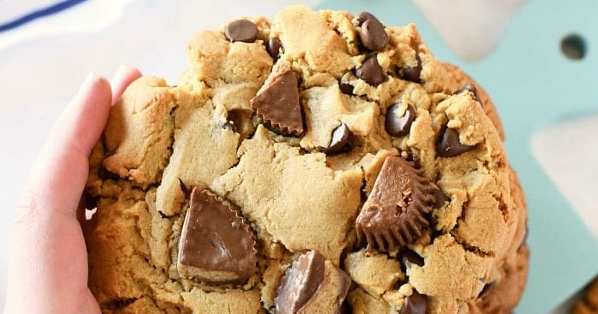 Jumbo Peanut Butter Cup Cookies Recipe | Samsung Food App