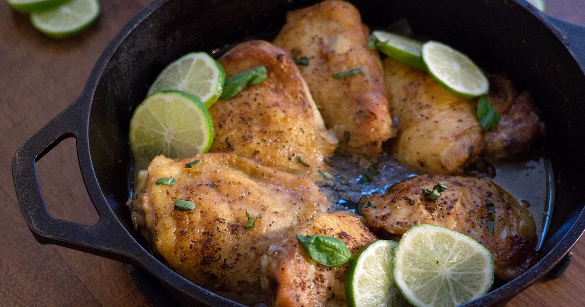 Basil Lime Chicken Thighs Recipe | Samsung Food App