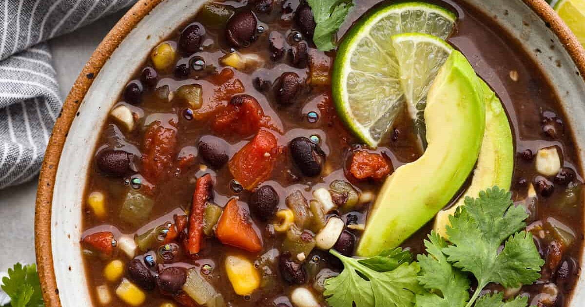 20 Minute Black Bean Soup Recipe | Samsung Food App