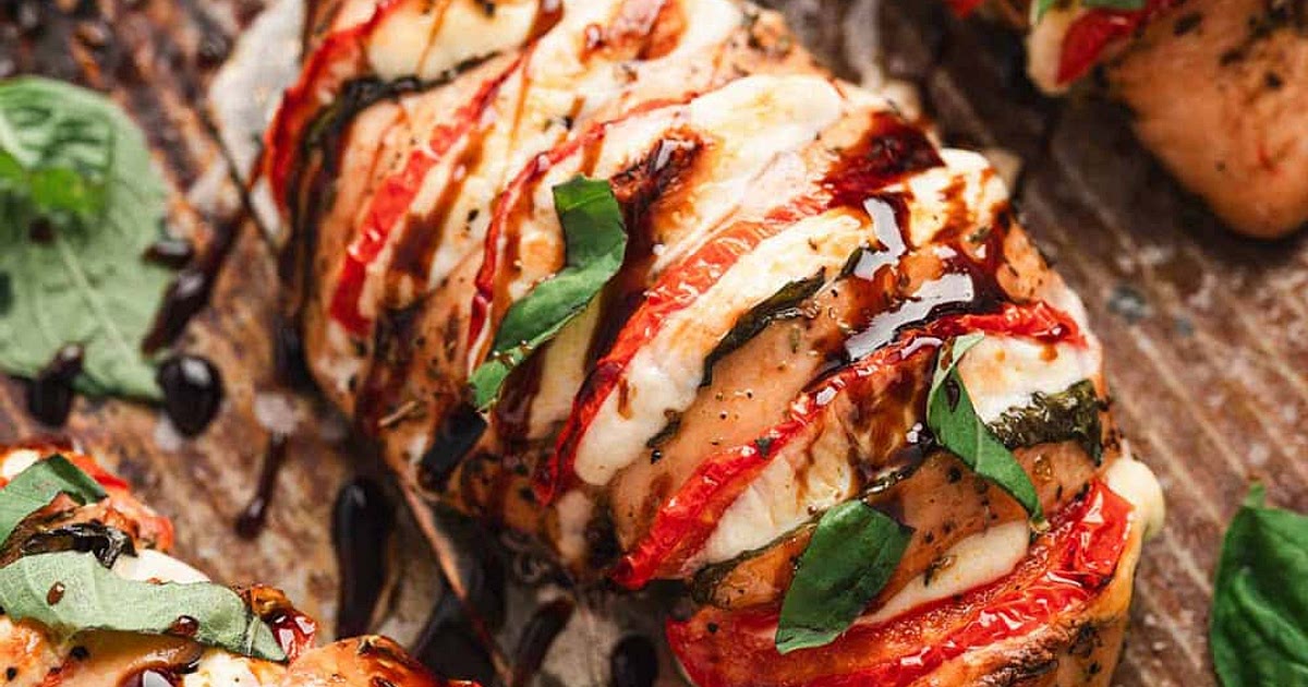 Caprese Stuffed Chicken Recipe | Samsung Food App