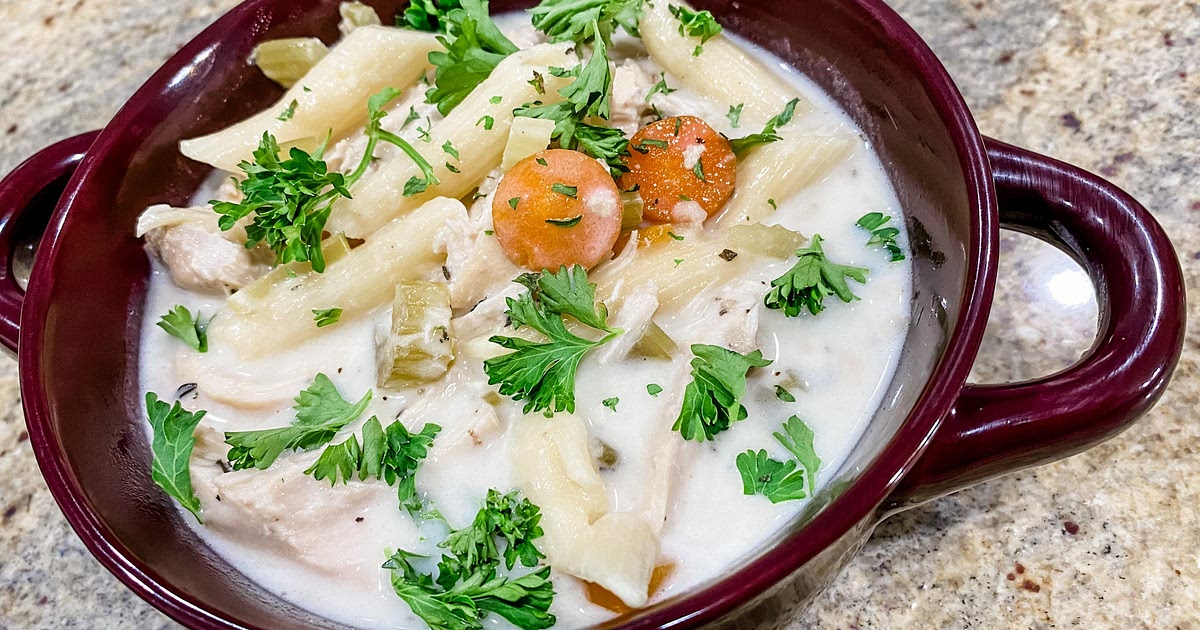 Creamy Chicken Noodle Soup Recipe | Samsung Food App