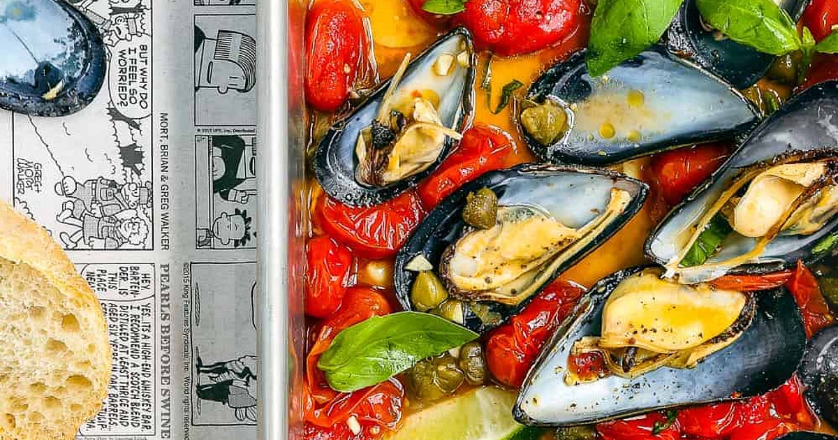Easy Baked Spicy Mussels Recipe | Samsung Food App