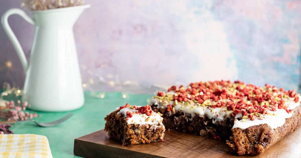 Easy Carrot Cake Tray Bake with Banana (no egg) Recipe | Samsung Food App