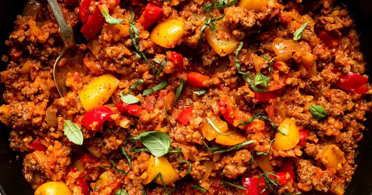 Deconstructed Stuffed Peppers Skillet Recipe | Samsung Food App