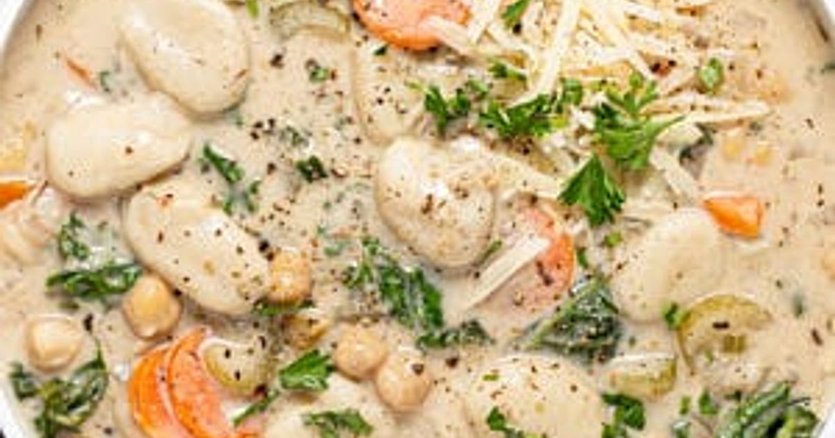 Vegan Chickpea Gnocchi Soup Recipe | Samsung Food App