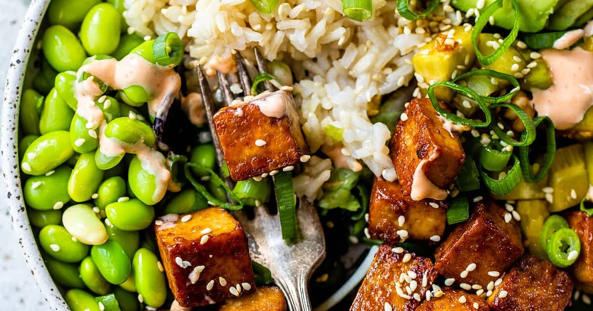 Tofu Poke Bowl Recipe | Samsung Food App