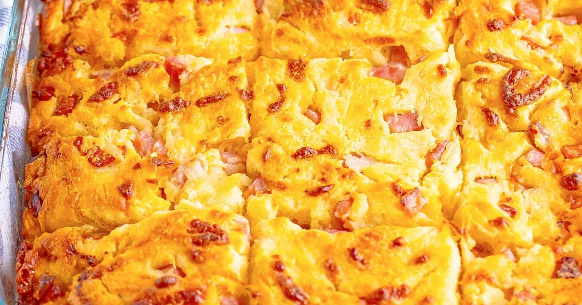 Ham and Cheese Butter Swim Biscuits Recipe | Samsung Food App