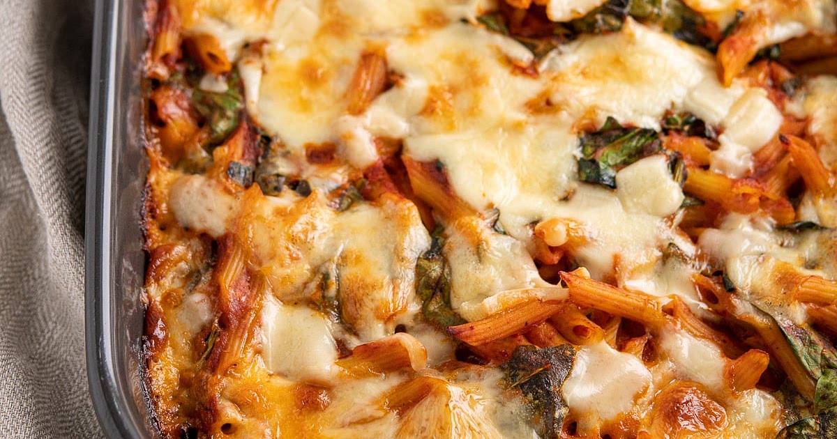 Spinach Pasta Bake Recipe | Samsung Food App