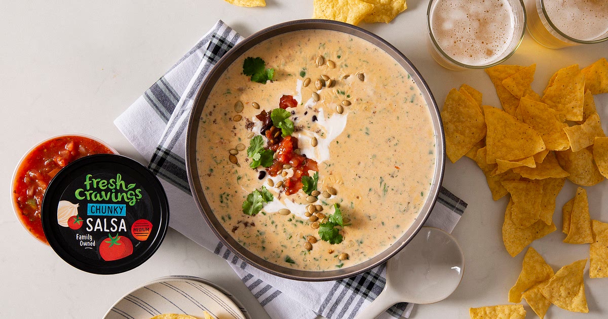 Fully-Loaded Taco Queso Dip Recipe | Samsung Food App