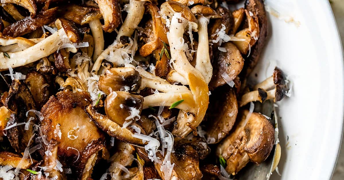 Roasted Mushrooms with Parmesan Recipe | Samsung Food App