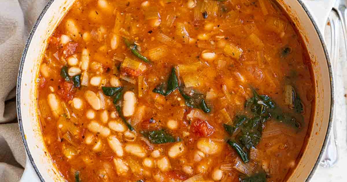 Tomato and White Bean Soup Recipe | Samsung Food App