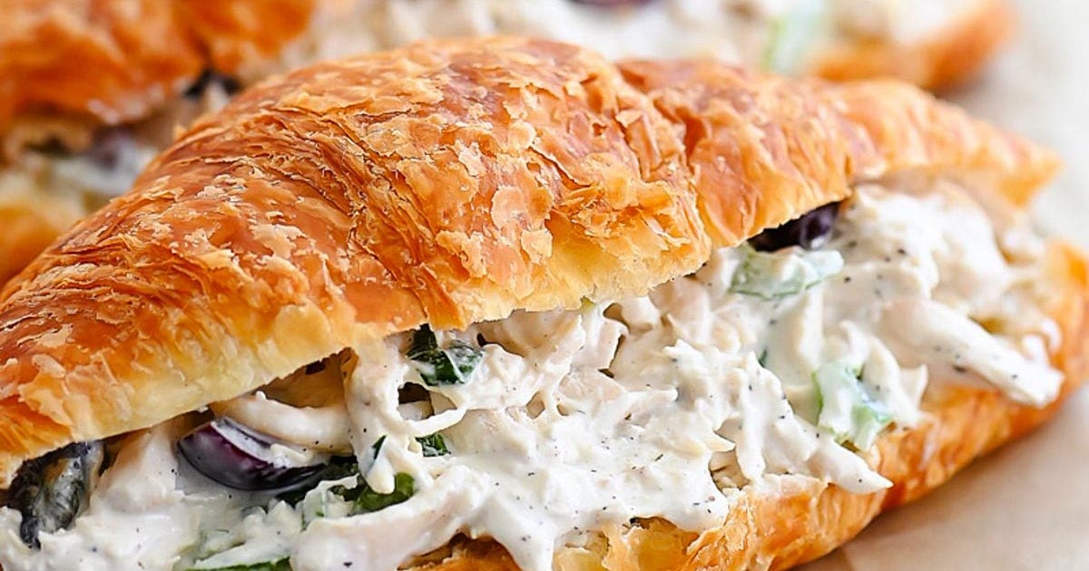 Chicken Salad Croissant Sandwiches Recipe | Samsung Food App