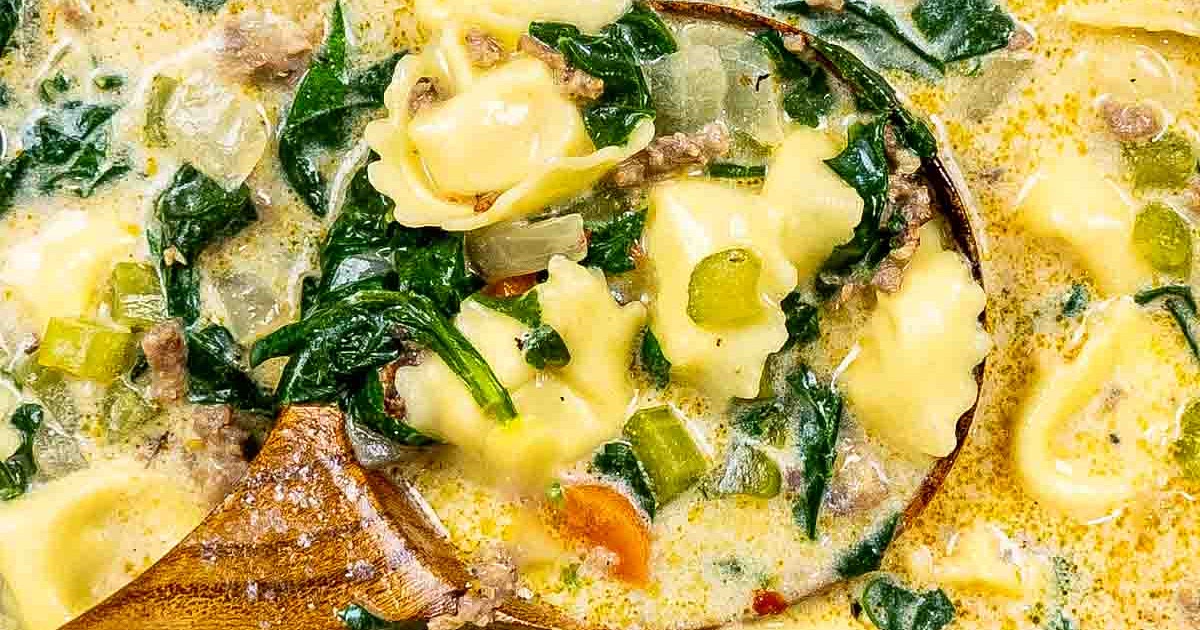 Creamy Tortellini Soup Recipe | Samsung Food App
