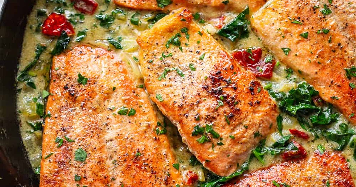 Tuscan Garlic Salmon {Whole30, Paleo} Recipe | Samsung Food App