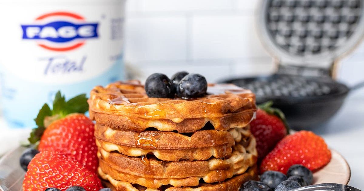 Greek Yogurt Waffles with Lactose Free Option Recipe | Samsung Food App