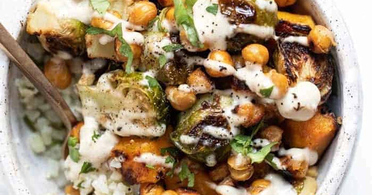 Miso Roasted Vegetable & Cauliflower Rice Bowls Recipe | Samsung Food App