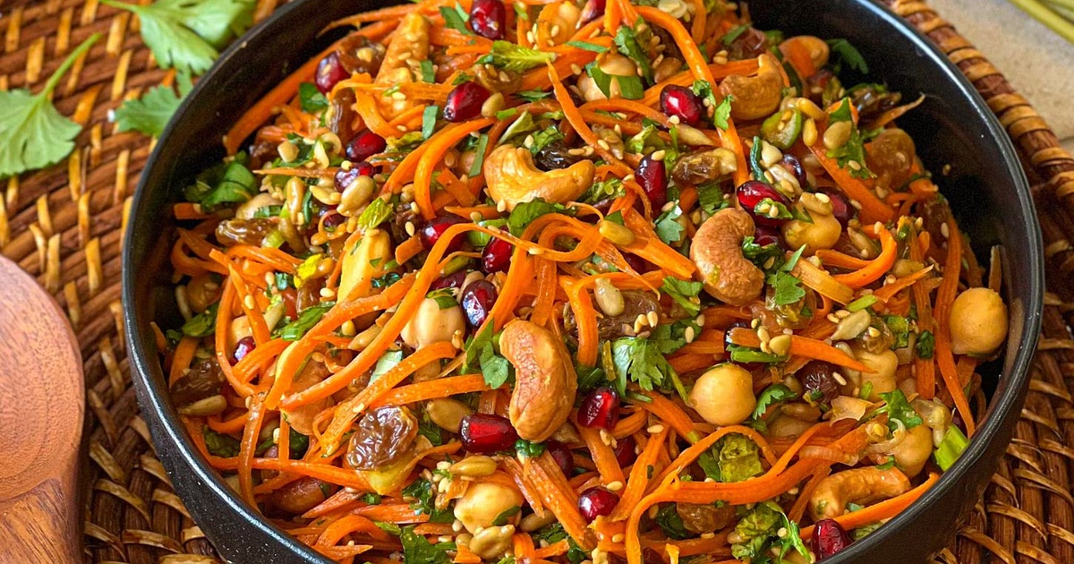 Moroccan carrot salad with citrus turmeric dressing Recipe | Samsung Food App