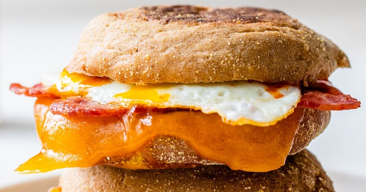 English Muffin Breakfast Sandwich Recipe | Samsung Food App